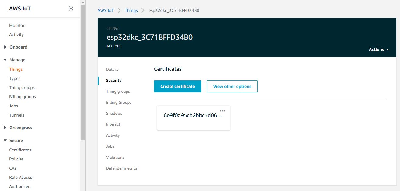 aws console certificate